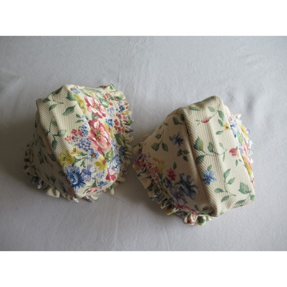 Lot of 2x Longaberger Cilantro Spring Floral Liner #2071638 USA Made 100% Cotton - Picture 10 of 12